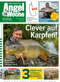 Titelbild der Ausgabe 14/2025 von AngelWoche. Diese Zeitschrift und viele weitere Sportmagazine als Abo oder epaper bei United Kiosk online kaufen.