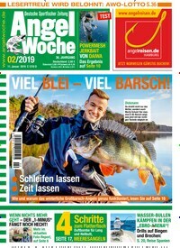 Titelbild der Ausgabe 20/2019 von AngelWoche. Diese Zeitschrift und viele weitere Sportmagazine als Abo oder epaper bei United Kiosk online kaufen.