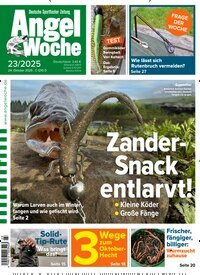 Titelbild der Ausgabe 23/2025 von AngelWoche. Diese Zeitschrift und viele weitere Sportmagazine als Abo oder epaper bei United Kiosk online kaufen.
