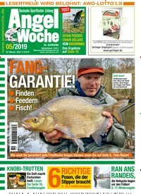 Titelbild der Ausgabe 50/2019 von AngelWoche. Diese Zeitschrift und viele weitere Sportmagazine als Abo oder epaper bei United Kiosk online kaufen.