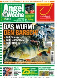 Titelbild der Ausgabe 110/2018 von AngelWoche. Diese Zeitschrift und viele weitere Sportmagazine als Abo oder epaper bei United Kiosk online kaufen.