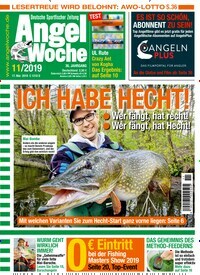 Titelbild der Ausgabe 110/2019 von AngelWoche. Diese Zeitschrift und viele weitere Sportmagazine als Abo oder epaper bei United Kiosk online kaufen.