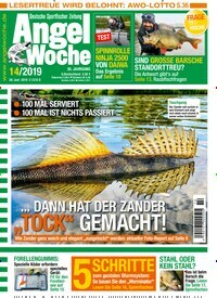 Titelbild der Ausgabe 140/2019 von AngelWoche. Diese Zeitschrift und viele weitere Sportmagazine als Abo oder epaper bei United Kiosk online kaufen.