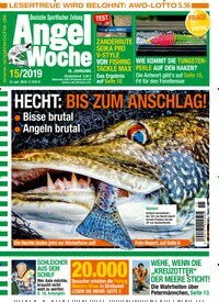 Titelbild der Ausgabe 150/2019 von AngelWoche. Diese Zeitschrift und viele weitere Sportmagazine als Abo oder epaper bei United Kiosk online kaufen.