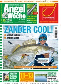 Titelbild der Ausgabe 220/2018 von AngelWoche. Diese Zeitschrift und viele weitere Sportmagazine als Abo oder epaper bei United Kiosk online kaufen.