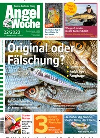Titelbild der Ausgabe 220/2023 von AngelWoche. Diese Zeitschrift und viele weitere Sportmagazine als Abo oder epaper bei United Kiosk online kaufen.