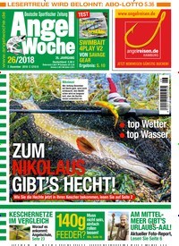 Titelbild der Ausgabe 260/2018 von AngelWoche. Diese Zeitschrift und viele weitere Sportmagazine als Abo oder epaper bei United Kiosk online kaufen.