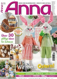 Titelbild der Ausgabe 3/2022 von Anna. Diese Zeitschrift und viele weitere Modemagazine und DIY-Magazine als Abo oder epaper bei United Kiosk online kaufen.