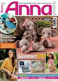 Titelbild der Ausgabe 7/2022 von Anna. Diese Zeitschrift und viele weitere Modemagazine und DIY-Magazine als Abo oder epaper bei United Kiosk online kaufen.