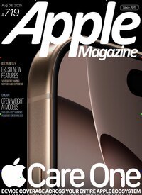 Titelbild der Ausgabe 719/2025 von Apple Magazine. Diese Zeitschrift und viele weitere Computerzeitschriften, Tabletmagazine und Smartphonemagazine als Abo oder epaper bei United Kiosk online kaufen.