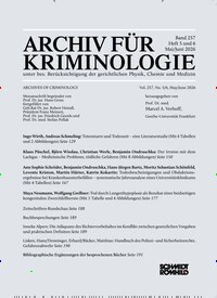 Titelbild der Ausgabe 3/2026 von Archiv für Kriminologie. Diese Zeitschrift und viele weitere Jurazeitschriften und Zeitschriften für Verwaltung als Abo oder epaper bei United Kiosk online kaufen.