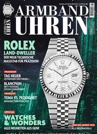 Titelbild der Ausgabe 2/2025 von Armbanduhren. Diese Zeitschrift und viele weitere Reisemagazine, Freizeitmagazine und Wissensmagazine als Abo oder epaper bei United Kiosk online kaufen.