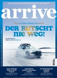 Titelbild der Ausgabe 2/2025 von arrive. Diese Zeitschrift und viele weitere Automagazine und Motorradzeitschriften als Abo oder epaper bei United Kiosk online kaufen.