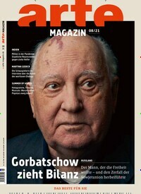 Titelbild der Ausgabe 8/2021 von arte Magazin. Diese Zeitschrift und viele weitere Programmzeitschriften als Abo oder epaper bei United Kiosk online kaufen.