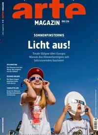 Titelbild der Ausgabe 8/2026 von arte Magazin. Diese Zeitschrift und viele weitere Programmzeitschriften als Abo oder epaper bei United Kiosk online kaufen.