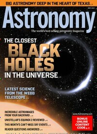 Titelbild der Ausgabe 5/2024 von Astronomy. Diese Zeitschrift und viele weitere Reisemagazine, Freizeitmagazine und Wissensmagazine als Abo oder epaper bei United Kiosk online kaufen.
