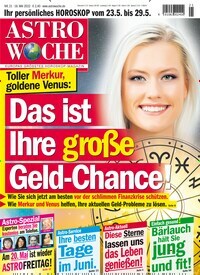 Titelbild der Ausgabe 21/2022 von Astrowoche. Diese Zeitschrift und viele weitere Frauenzeitschriften als Abo oder epaper bei United Kiosk online kaufen.