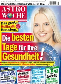 Titelbild der Ausgabe 27/2022 von Astrowoche. Diese Zeitschrift und viele weitere Frauenzeitschriften als Abo oder epaper bei United Kiosk online kaufen.