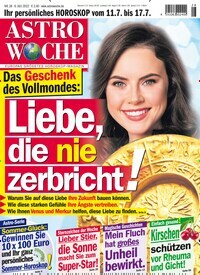 Titelbild der Ausgabe 28/2022 von Astrowoche. Diese Zeitschrift und viele weitere Frauenzeitschriften als Abo oder epaper bei United Kiosk online kaufen.