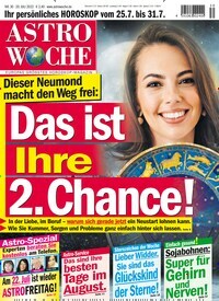 Titelbild der Ausgabe 30/2022 von Astrowoche. Diese Zeitschrift und viele weitere Frauenzeitschriften als Abo oder epaper bei United Kiosk online kaufen.