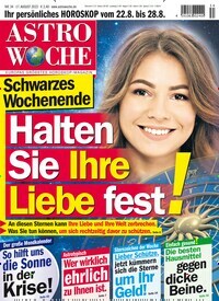 Titelbild der Ausgabe 34/2022 von Astrowoche. Diese Zeitschrift und viele weitere Frauenzeitschriften als Abo oder epaper bei United Kiosk online kaufen.