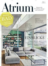 Titelbild der Ausgabe 4/2021 von Atrium. Diese Zeitschrift und viele weitere Gartenzeitschriften und Wohnzeitschriften als Abo oder epaper bei United Kiosk online kaufen.