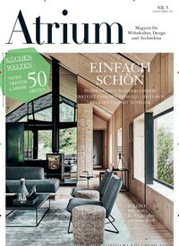 Titelbild der Ausgabe 5/2022 von Atrium. Diese Zeitschrift und viele weitere Gartenzeitschriften und Wohnzeitschriften als Abo oder epaper bei United Kiosk online kaufen.