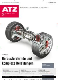 Titelbild der Ausgabe 6/2026 von ATZ Automobiltechnische Zeitschrift. Diese Zeitschrift und viele weitere Industriemagazine und Handwerkmagazine als Abo oder epaper bei United Kiosk online kaufen.