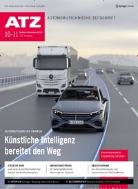 Titelbild der Ausgabe 10/2025 von ATZ Automobiltechnische Zeitschrift. Diese Zeitschrift und viele weitere Industriemagazine und Handwerkmagazine als Abo oder epaper bei United Kiosk online kaufen.