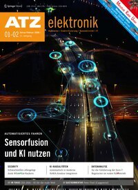 Titelbild der Ausgabe 1/2026 von ATZ elektronik. Diese Zeitschrift und viele weitere Industriemagazine und Handwerkmagazine als Abo oder epaper bei United Kiosk online kaufen.