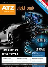 Titelbild der Ausgabe 11/2025 von ATZ elektronik. Diese Zeitschrift und viele weitere Industriemagazine und Handwerkmagazine als Abo oder epaper bei United Kiosk online kaufen.