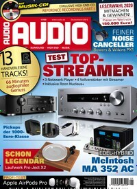 Titelbild der Ausgabe 1/2020 von Audio. Diese Zeitschrift und viele weitere Audiomagazine, Filmmagazine und Fotozeitschriften als Abo oder epaper bei United Kiosk online kaufen.