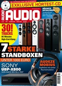 Titelbild der Ausgabe 4/2019 von Audio. Diese Zeitschrift und viele weitere Audiomagazine, Filmmagazine und Fotozeitschriften als Abo oder epaper bei United Kiosk online kaufen.