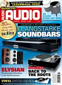 Titelbild der Ausgabe 4/2020 von Audio. Diese Zeitschrift und viele weitere Audiomagazine, Filmmagazine und Fotozeitschriften als Abo oder epaper bei United Kiosk online kaufen.