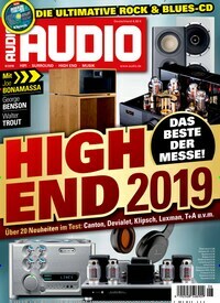 Titelbild der Ausgabe 6/2019 von Audio. Diese Zeitschrift und viele weitere Audiomagazine, Filmmagazine und Fotozeitschriften als Abo oder epaper bei United Kiosk online kaufen.