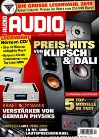 Titelbild der Ausgabe 12/2018 von Audio. Diese Zeitschrift und viele weitere Audiomagazine, Filmmagazine und Fotozeitschriften als Abo oder epaper bei United Kiosk online kaufen.
