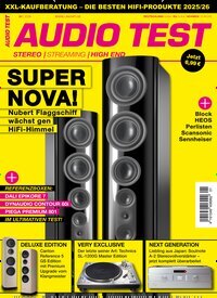 Titelbild der Ausgabe 1/2026 von Audio Test. Diese Zeitschrift und viele weitere Audiomagazine, Filmmagazine und Fotozeitschriften als Abo oder epaper bei United Kiosk online kaufen.