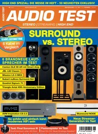 Titelbild der Ausgabe 6/2021 von Audio Test. Diese Zeitschrift und viele weitere Audiomagazine, Filmmagazine und Fotozeitschriften als Abo oder epaper bei United Kiosk online kaufen.