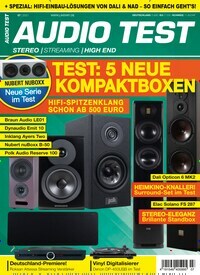 Titelbild der Ausgabe 7/2021 von Audio Test. Diese Zeitschrift und viele weitere Audiomagazine, Filmmagazine und Fotozeitschriften als Abo oder epaper bei United Kiosk online kaufen.