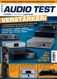 Titelbild der Ausgabe 7/2022 von Audio Test. Diese Zeitschrift und viele weitere Audiomagazine, Filmmagazine und Fotozeitschriften als Abo oder epaper bei United Kiosk online kaufen.