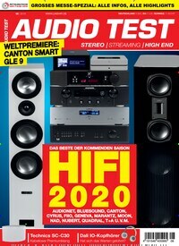 Titelbild der Ausgabe 8/2019 von Audio Test. Diese Zeitschrift und viele weitere Audiomagazine, Filmmagazine und Fotozeitschriften als Abo oder epaper bei United Kiosk online kaufen.