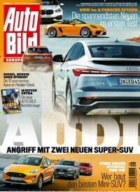 Titelbild der Ausgabe 29/2019 von Auto Bild. Diese Zeitschrift und viele weitere Automagazine und Motorradzeitschriften als Abo oder epaper bei United Kiosk online kaufen.