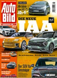 Titelbild der Ausgabe 35/2021 von Auto Bild. Diese Zeitschrift und viele weitere Automagazine und Motorradzeitschriften als Abo oder epaper bei United Kiosk online kaufen.