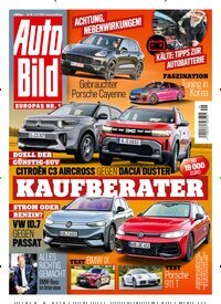 Titelbild der Ausgabe 49/2025 von Auto Bild. Diese Zeitschrift und viele weitere Automagazine und Motorradzeitschriften als Abo oder epaper bei United Kiosk online kaufen.