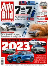 Titelbild der Ausgabe 52/2022 von Auto Bild. Diese Zeitschrift und viele weitere Automagazine und Motorradzeitschriften als Abo oder epaper bei United Kiosk online kaufen.