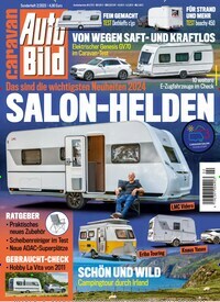 Titelbild der Ausgabe 2/2023 von Auto Bild caravan. Diese Zeitschrift und viele weitere Automagazine und Motorradzeitschriften als Abo oder epaper bei United Kiosk online kaufen.