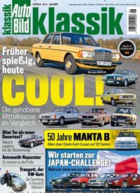 Titelbild der Ausgabe 6/2025 von Auto Bild klassik. Diese Zeitschrift und viele weitere Automagazine und Motorradzeitschriften als Abo oder epaper bei United Kiosk online kaufen.