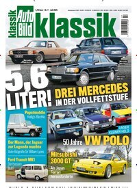 Titelbild der Ausgabe 7/2025 von Auto Bild klassik. Diese Zeitschrift und viele weitere Automagazine und Motorradzeitschriften als Abo oder epaper bei United Kiosk online kaufen.