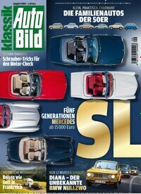 Titelbild der Ausgabe 9/2019 von Auto Bild klassik. Diese Zeitschrift und viele weitere Automagazine und Motorradzeitschriften als Abo oder epaper bei United Kiosk online kaufen.