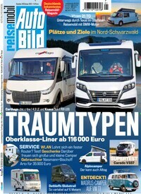 Titelbild der Ausgabe 1/2023 von Auto Bild reisemobil. Diese Zeitschrift und viele weitere Automagazine und Motorradzeitschriften als Abo oder epaper bei United Kiosk online kaufen.